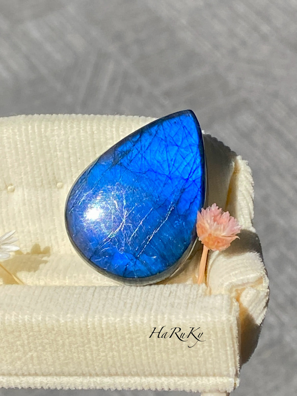 Top-Notch ディープブルー ラブラドライト 82 天然石 天然色 1枚目の画像