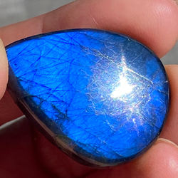 Top-Notch ディープブルー ラブラドライト 82 天然石 天然色 16枚目の画像