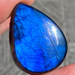 Top-Notch ディープブルー ラブラドライト 82 天然石 天然色 12枚目の画像