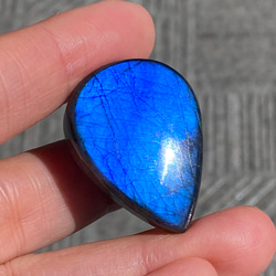 Top-Notch ディープブルー ラブラドライト 82 天然石 天然色 7枚目の画像