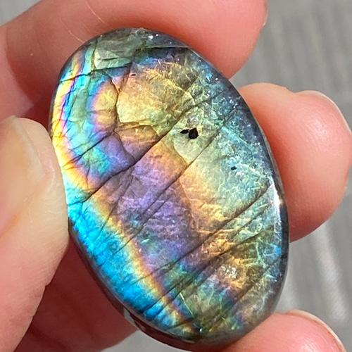 Top-Notch ヴィヴィッドマルチカラー ラブラドライト 83 天然石 天然色