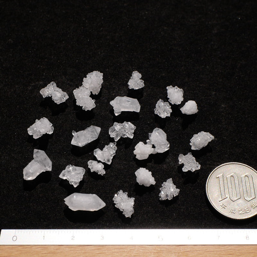 天然石モロッコ産水晶 合計約8g分詰合せ 約7～12mm 穴なし原石
