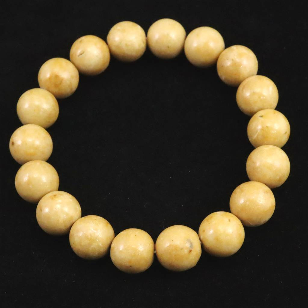 エルサレムストーン ベツレヘム産 11mmブレスレット 38.02g #48836
