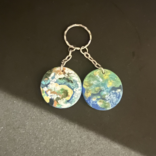 wakusei木製キーホルダー地球、木星、金星、 その他雑貨 Mika