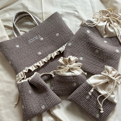 入園入学グッズ　サイズオーダー　ネイビー無地　撥水加工生地　名前刺繍 入園入学グッズセットご案内ページ】 サイズオーダー 生地