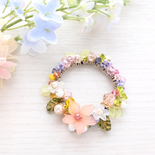 大人のミニシュシュ＊野花の花冠 シュシュ crafami* 通販