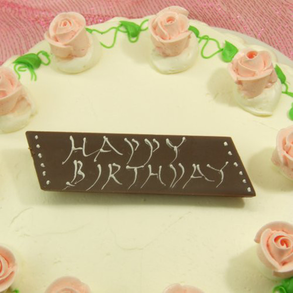 昔懐かしい バターデコレーショケーキ いっぱいのバラ （直径19cm 高さ5cm) 6号 2枚目の画像