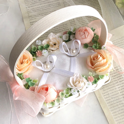 幸せの四つ葉のクローバー♡ナチュラル♡グリーン♡リングボーイ