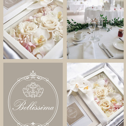 記念日に贈りたいフォトフレームアレンジ　 ローズ＆スカピオサ♪ 7枚目の画像