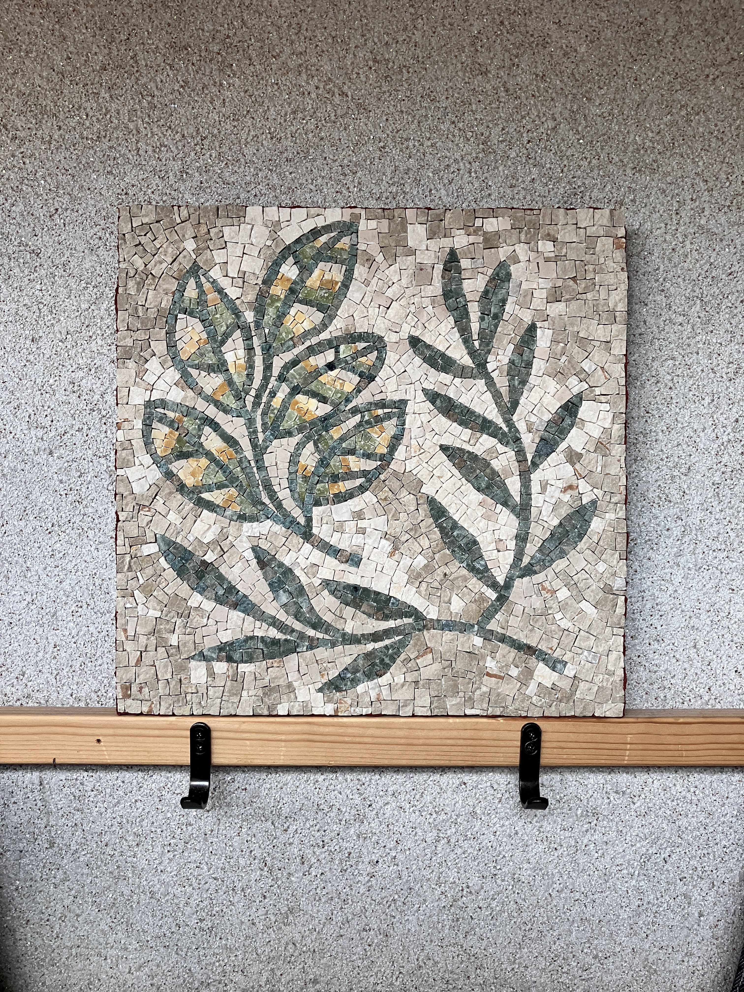 草模様　モザイクアート