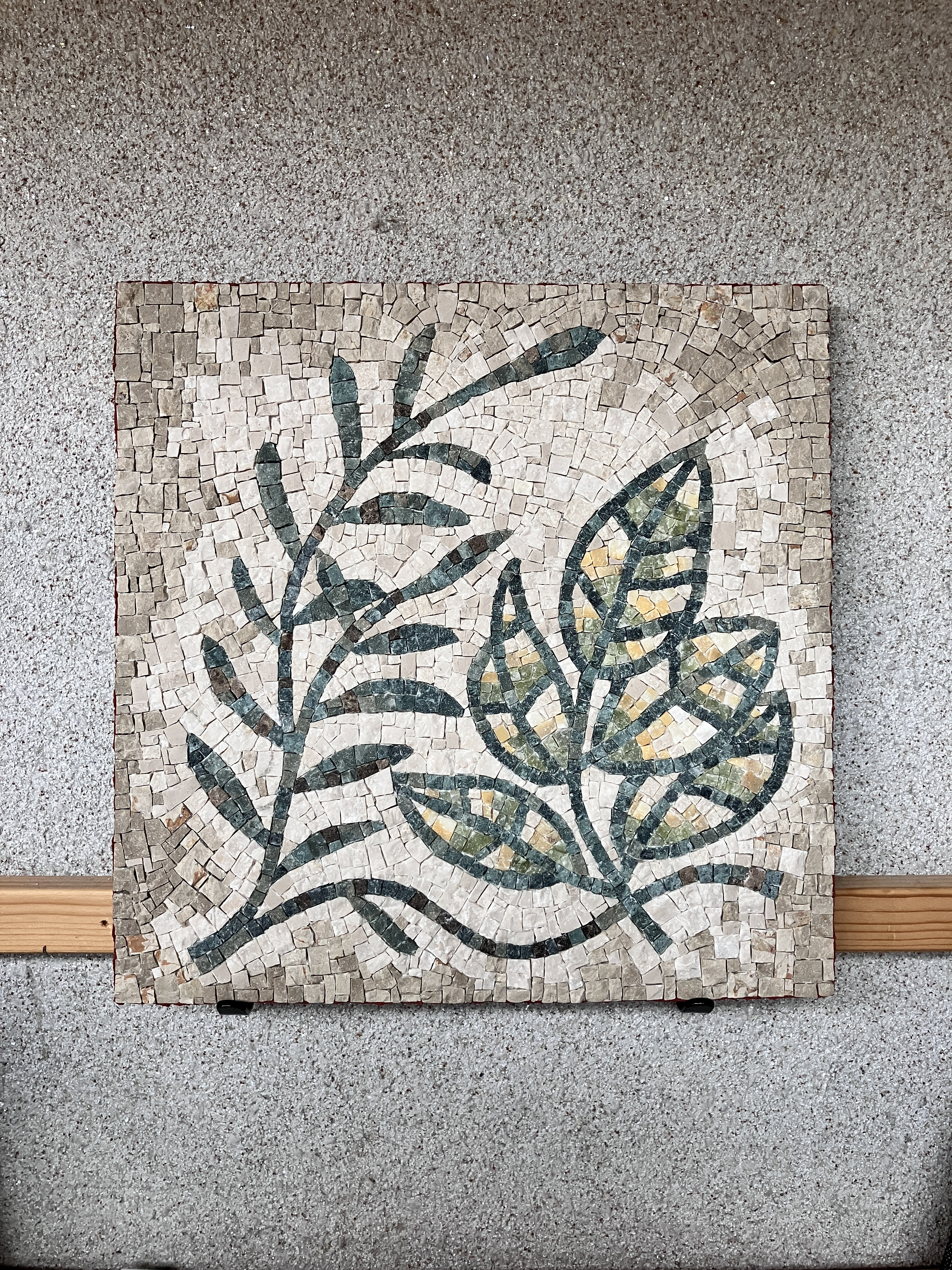 草模様　モザイクアート