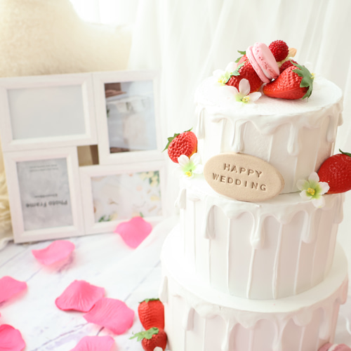 ウェルカムスペース 結婚式 いちごいっぱい！ウエディングケーキ