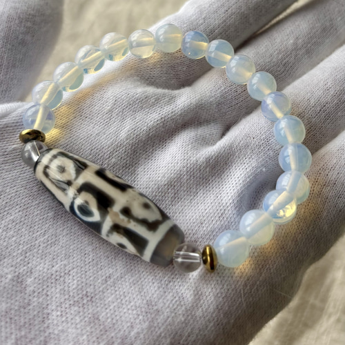 開光 仏心九眼天珠 ブレスレット dzi ＊ ΚΑйON ＊ 通販 19031076