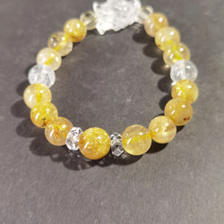 セール！まるで龍神が宿るかのような！5Aゴールドルチルクオーツ　究極のパワーブレス1点物 4枚目の画像