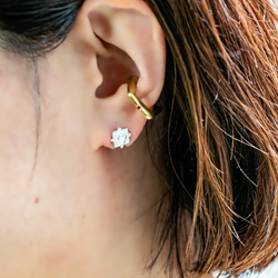 ハートの一粒ピアス❤︎heart frame pierce /送料無料 3枚目の画像