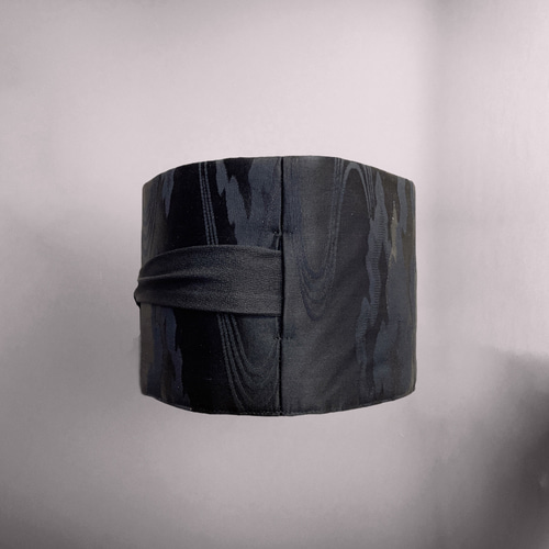 クレイジーキルト 黒シルバー サッシュベルト W65〜95cm 着物リメイク クレイジーキルト 黒シルバー サッシュベルト W65〜95cm 着物