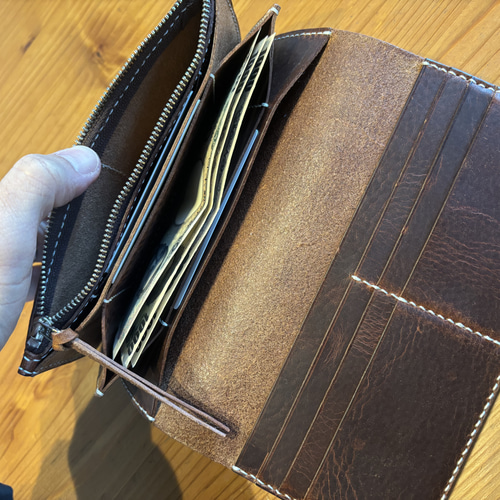 LONG WALLET 【アマゾニア チョコ】 長財布 will. creative works 通販