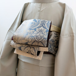 ウィリアムモリス 半幅帯 アネモネ コンプトン リバーシブル