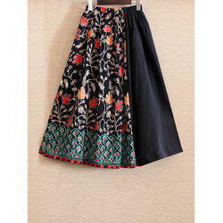 2025年新款 * 免運費 * 三種長度可選 * 吸睛的“3D效果”x“花卉刺繡” * 可換長裙 * 有襯裡 * 黑色 第13張的照片