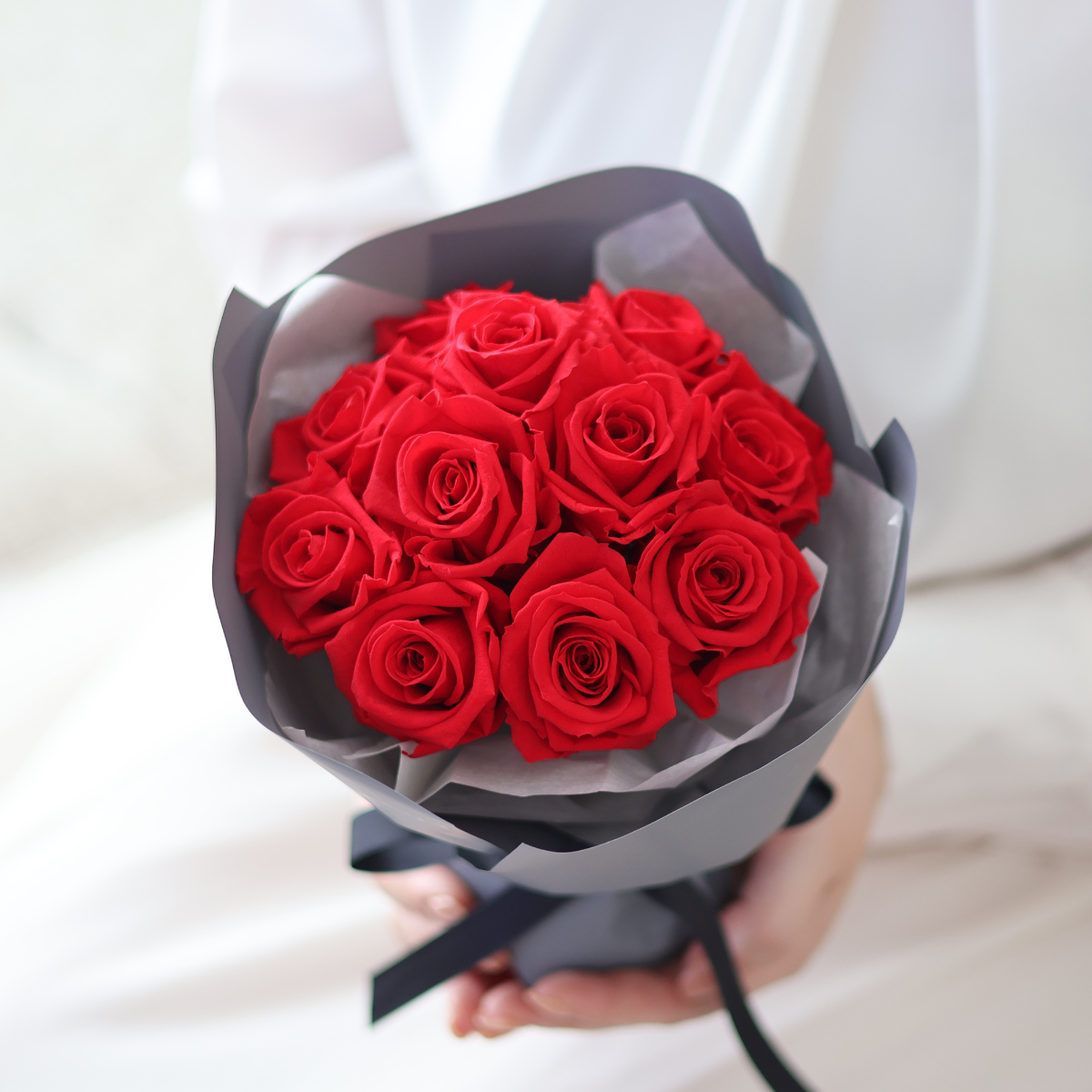 プリザーブドフラワー ギフト 花束 ブーケ バラ 赤 11本 記念日 プロポーズ 誕生日 還暦 ホワイトデー 母の日