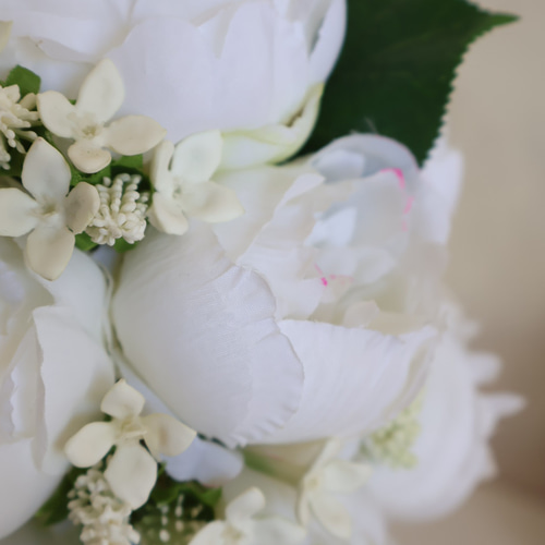 大人気！芍薬(ピオニー)ブーケ／エレガントブーケ／ホワイトブーケ