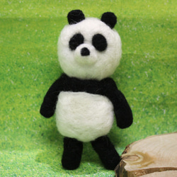 パンダ 【羊毛フェルト】ハンドメイド 人形 パンダ店長、仕込みから開店まで✨✨ ＊ ＊ ＊ ＊ #panda