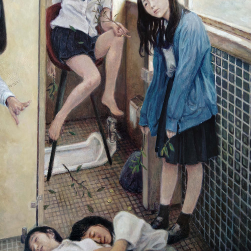 ◇【しらないせかい 放課後オラクル】◇絵画 原画販売 アクリル絵具