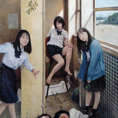 ◇【しらないせかい 放課後オラクル】◇絵画 原画販売 アクリル