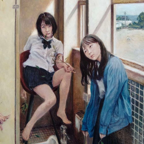 ◇【しらないせかい 放課後オラクル】◇絵画 原画販売 アクリル絵具