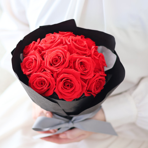 101本赤いバラブーケ 枯れない薔薇プレゼント お祝い特別な日特別な人Φ50cm プリザーブドフラワー ギフト 花束 ブーケ バラ 赤 プレゼント