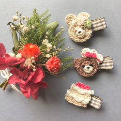 ⓝⓔⓦ【ポメラニアン】ベビーヘアクリップ　キッズヘアクリップ　ヘアゴム ⓝⓔⓦ【ポメラニアン】ベビーヘアクリップ キッズヘアクリップ