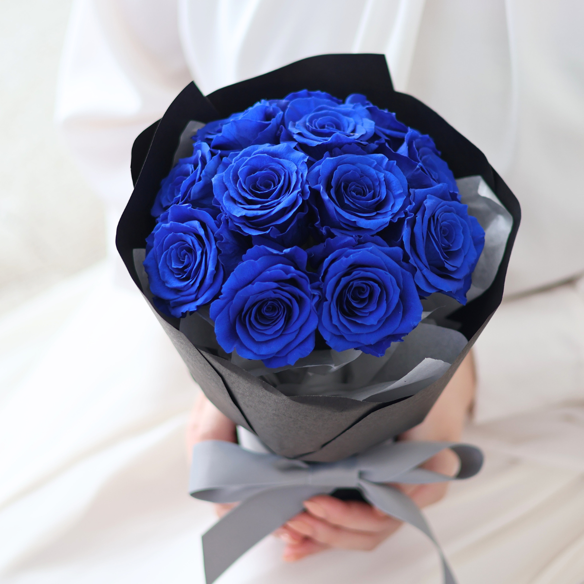 プリザーブドフラワー ギフト 花束 ブーケ バラ 青 プレゼント 枯れない 記念日 プロポーズ 誕生日 母の日