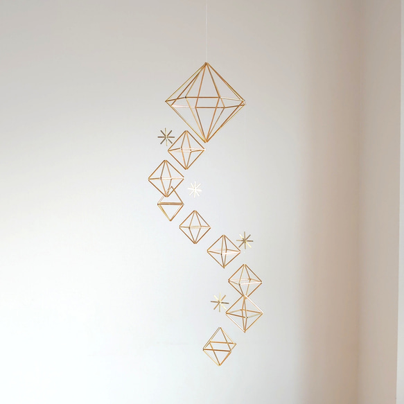 真鍮ヒンメリ＊steps+star 北欧 インテリア 雑貨 モビール モビール