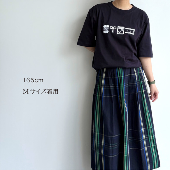 メルスリー Tシャツ（ネイビー / ホワイト）オーバーサイズ【在庫限り】 2枚目の画像