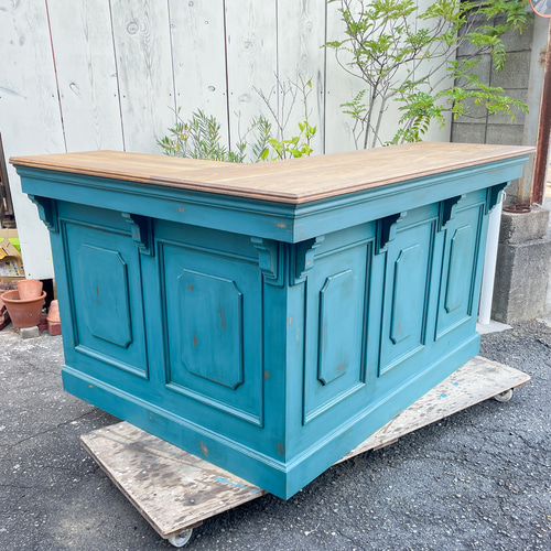 ケーキ屋さん向けカウンターテーブル アンティークカウンターW1350