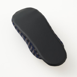 日本／播州織の残り物は宝物。幾何柄ジャガードのカジュアルなソフトスリッパ　引っ越し　玄関インテリア　天然素材 6枚目の画像