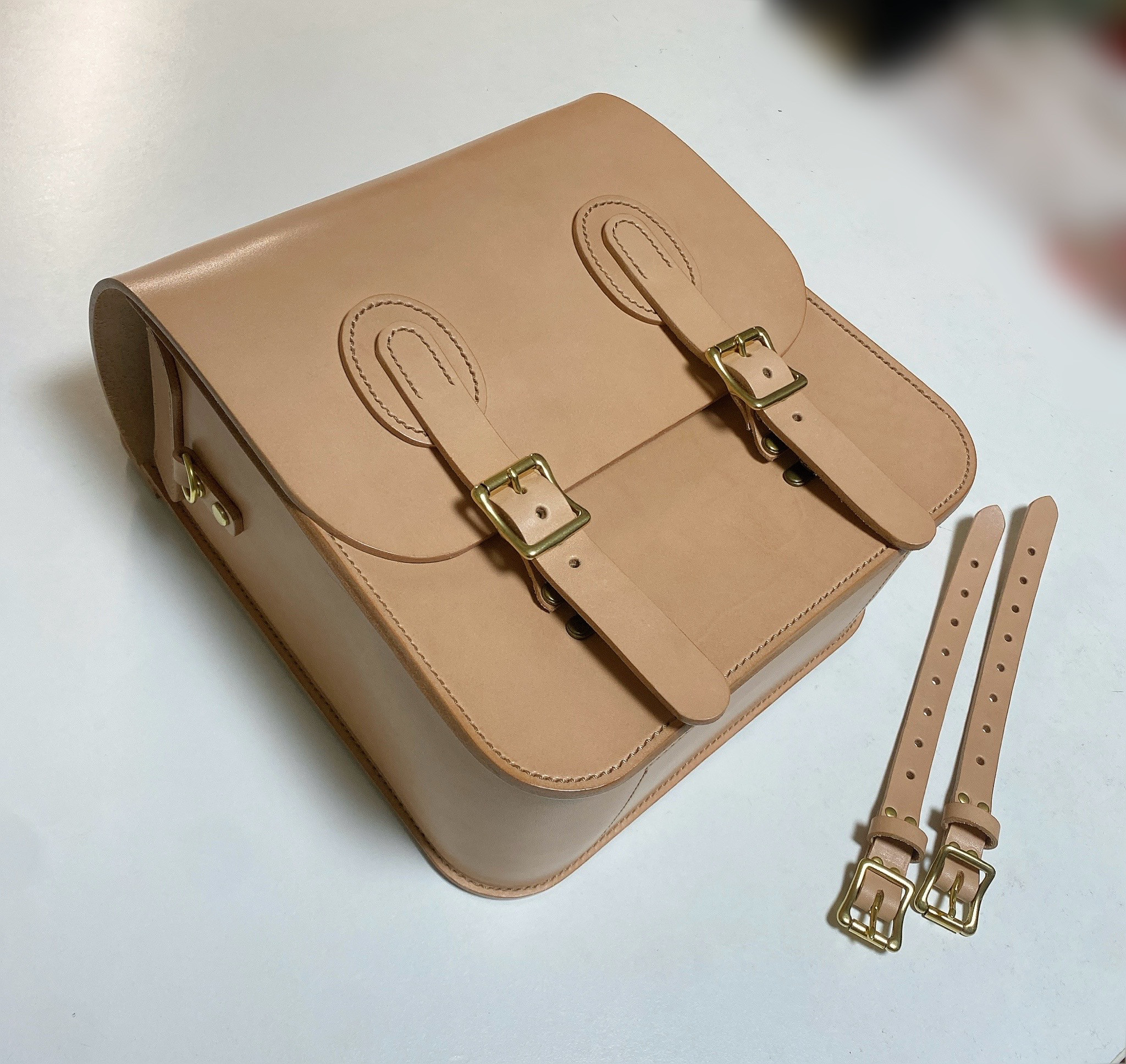 ✳︎バイク✳︎サイドバッグ✳︎本革✳︎ツールバッグ✳︎リアバッグ✳︎栃木レザー✳︎キャリアバッグ