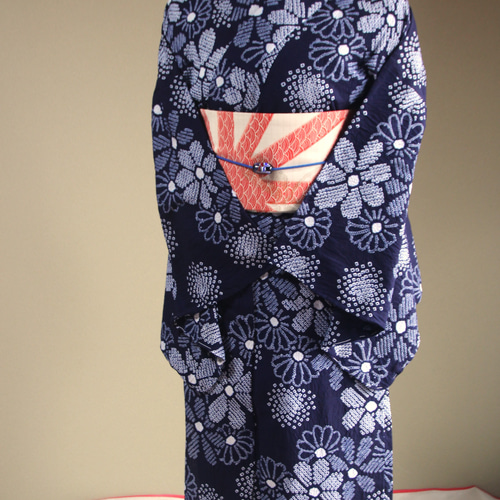 Jasmine❤︎様✺美品未着用 有松鳴海絞り 向日葵 高級浴衣 着物 A3388 long＊向日葵ふわり＊有松鳴海絞り浴衣 ひまわり 花 A728