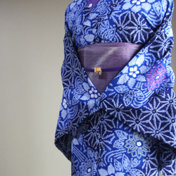 ✨お値下げ出品✨有松鳴海絞り　浴衣　舞蝶繋ぎ文は✨トールサイズ✨未使用保管✨ d553797218b833fe85377d7a12da1a