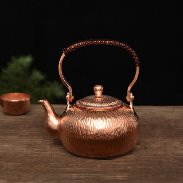 500ml 純銅 急須 ティーポット ポット 湯沸かし 湯沸 水次 ヤカン 銅之