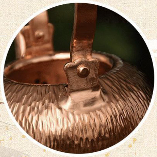 500ml 純銅 急須 ティーポット ポット 湯沸かし 湯沸 水次 ヤカン 銅之