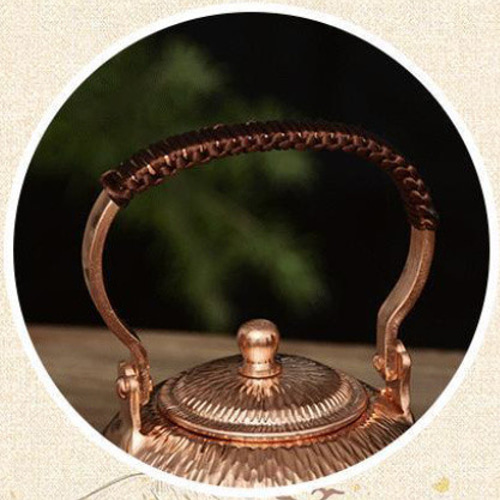 500ml 純銅 急須 ティーポット ポット 湯沸かし 湯沸 水次 ヤカン 銅之