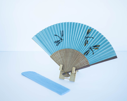 小川翠村　とんぼ 図　扇　宮脇売扇庵　蜻蛉　トンボ 48490bb5c2326285c67716e3289c18