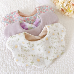 出産祝いに人気】もくもくスタイ 3枚セット｜両面ダブルガーゼ