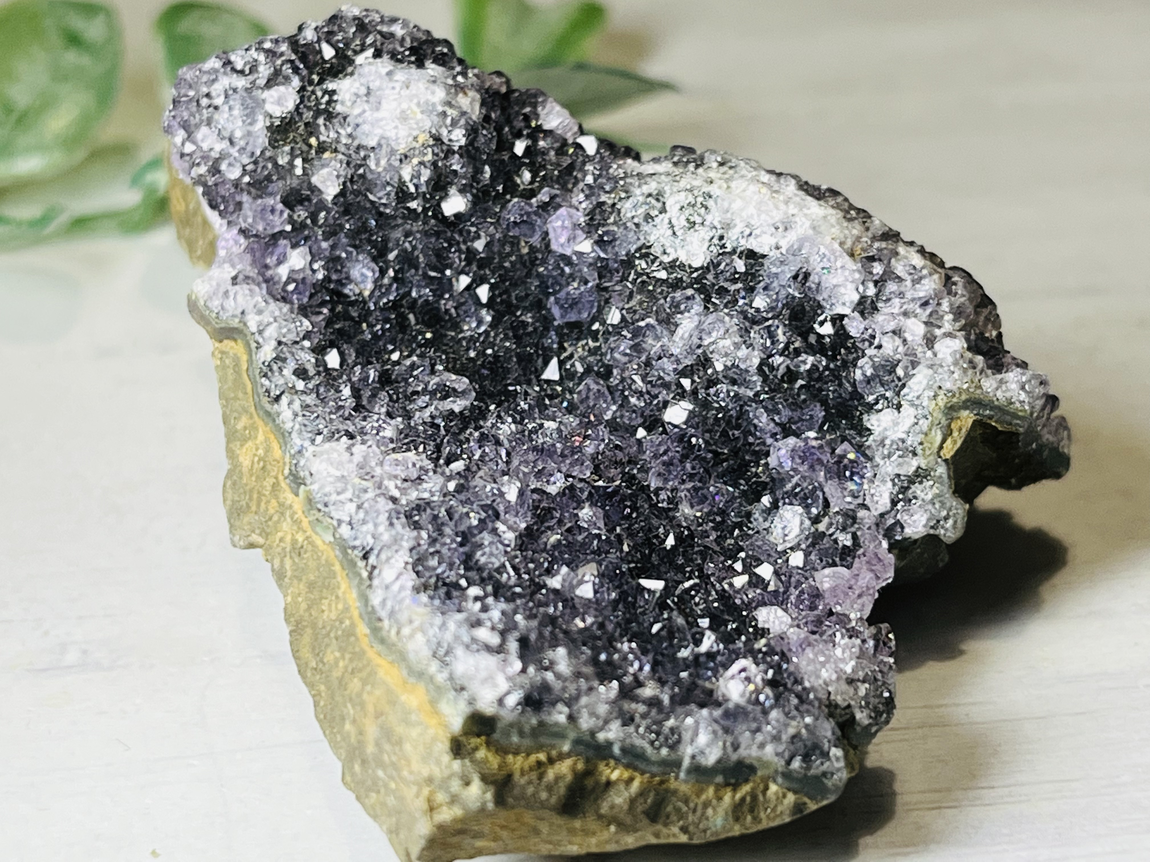 ギャラクシー☪︎⋆˚ ブラックアメジスト クラスター 原石 ラフストーン