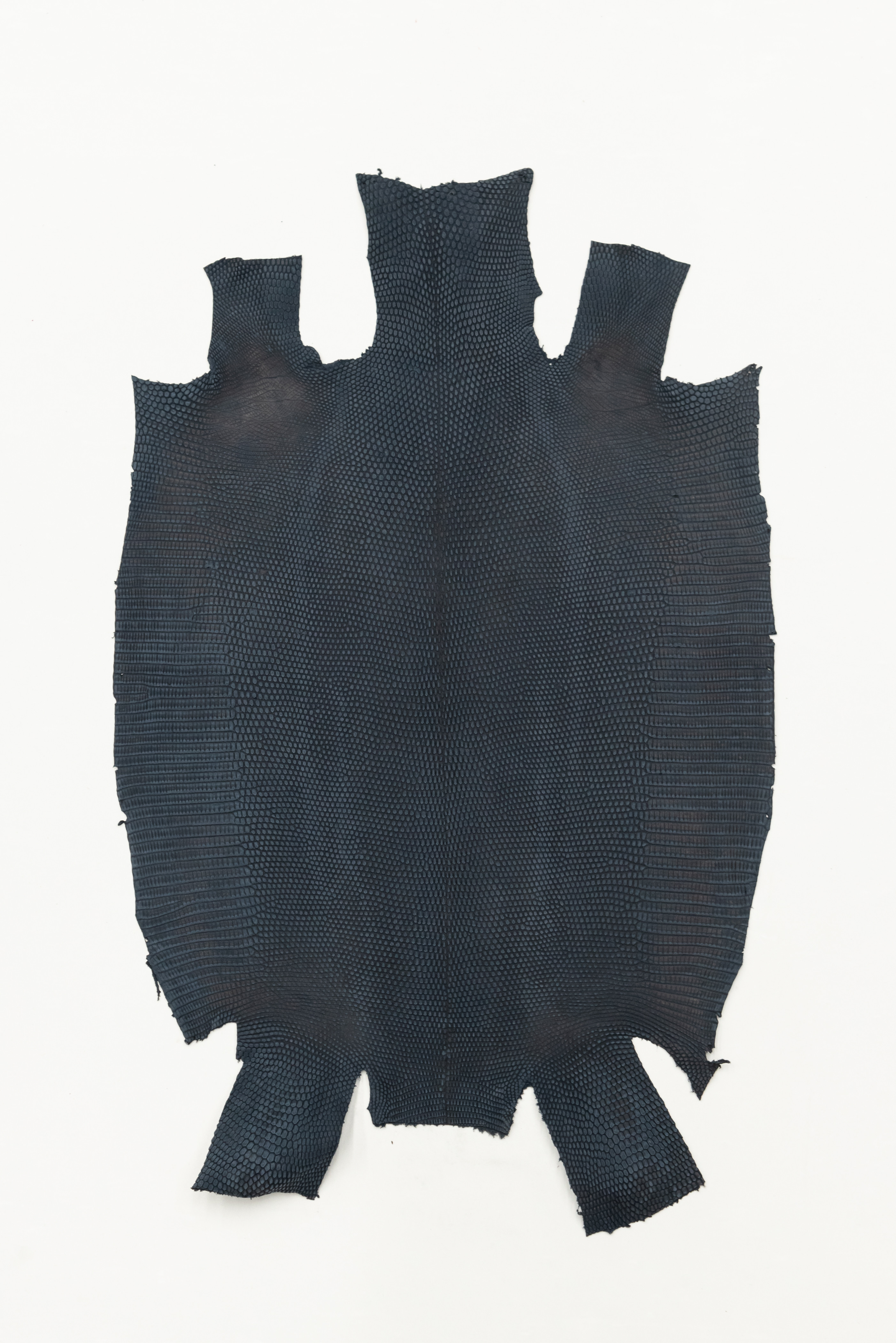 リザード革　ヌバックネイビー　フロントカット