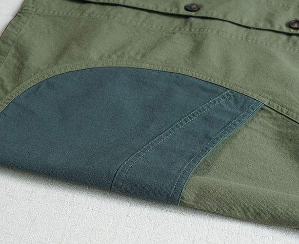 【受注製作】100％綿.シンプルな薄手ジャケット.ブラウス.トップス.コットン.ゆったり.カジュアルコート 11枚目の画像
