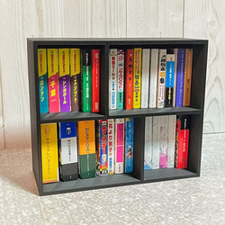 1点のみ【豆ガシャ本】ミニチュア本棚（柱付きステップタイプ） その他