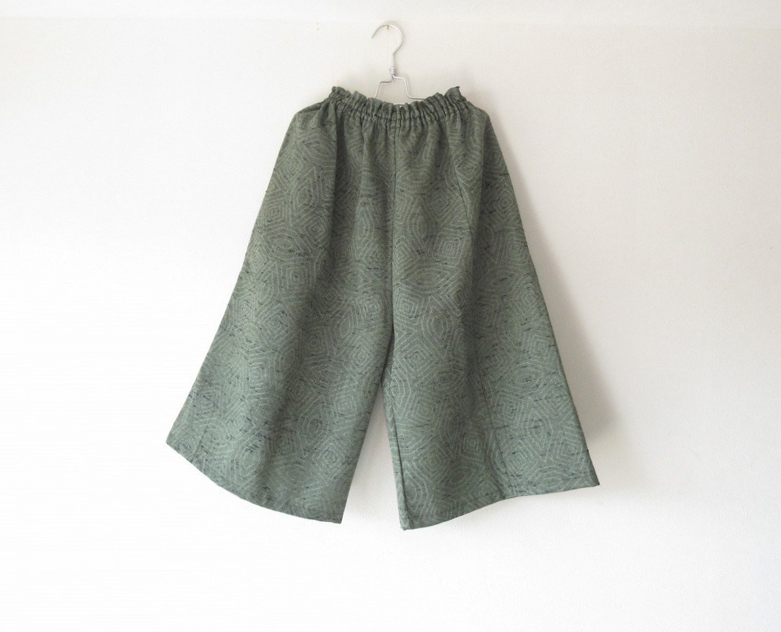 ☆ウール着物ガウチョパンツ☆【再販】】/31kg060
