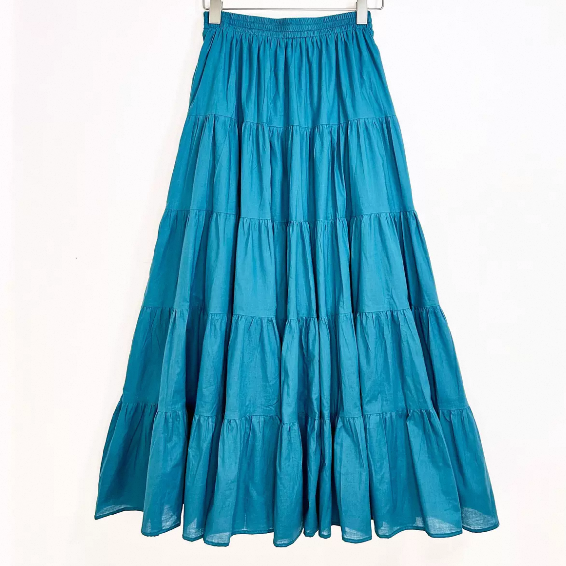 綿麻スカート（グレー）春夏スカート 大人カジュアルスカート ロングスカート レディーススカート 春夏秋